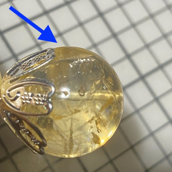 2/$20, Natural Yellow Citrine Necklace, Genuine Gemstone Cord Necklace - Picture 6 of 13